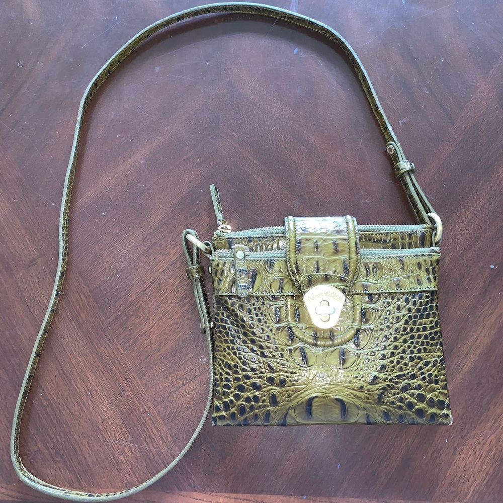 Dark green Brahmin crossbody purse